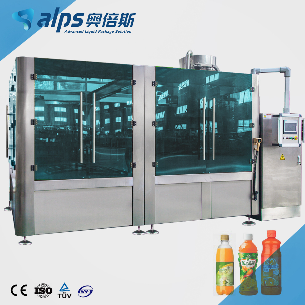 Automatic 3-in-1 Carbonated Soft Drink Juice Liquid Filling Packing Machine